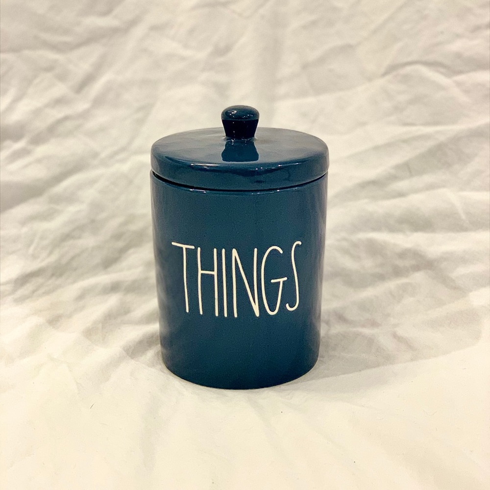 Blue Rae Dunn “Things” Canister